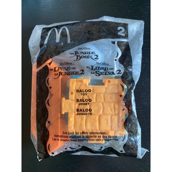 Baloo The Jungle Book 2 Disney Vintage McDonald's Toy 2002 - Picture 1 of 2
